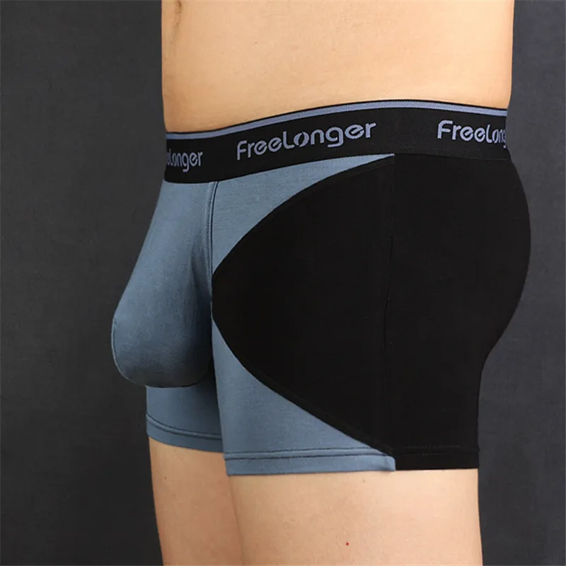 Male Bigger Dick Boxers U Bulge Penis Relax Pouch Elastic Convex Underwear Chic Loungewear Soft Designer Modal Fashion Underpant