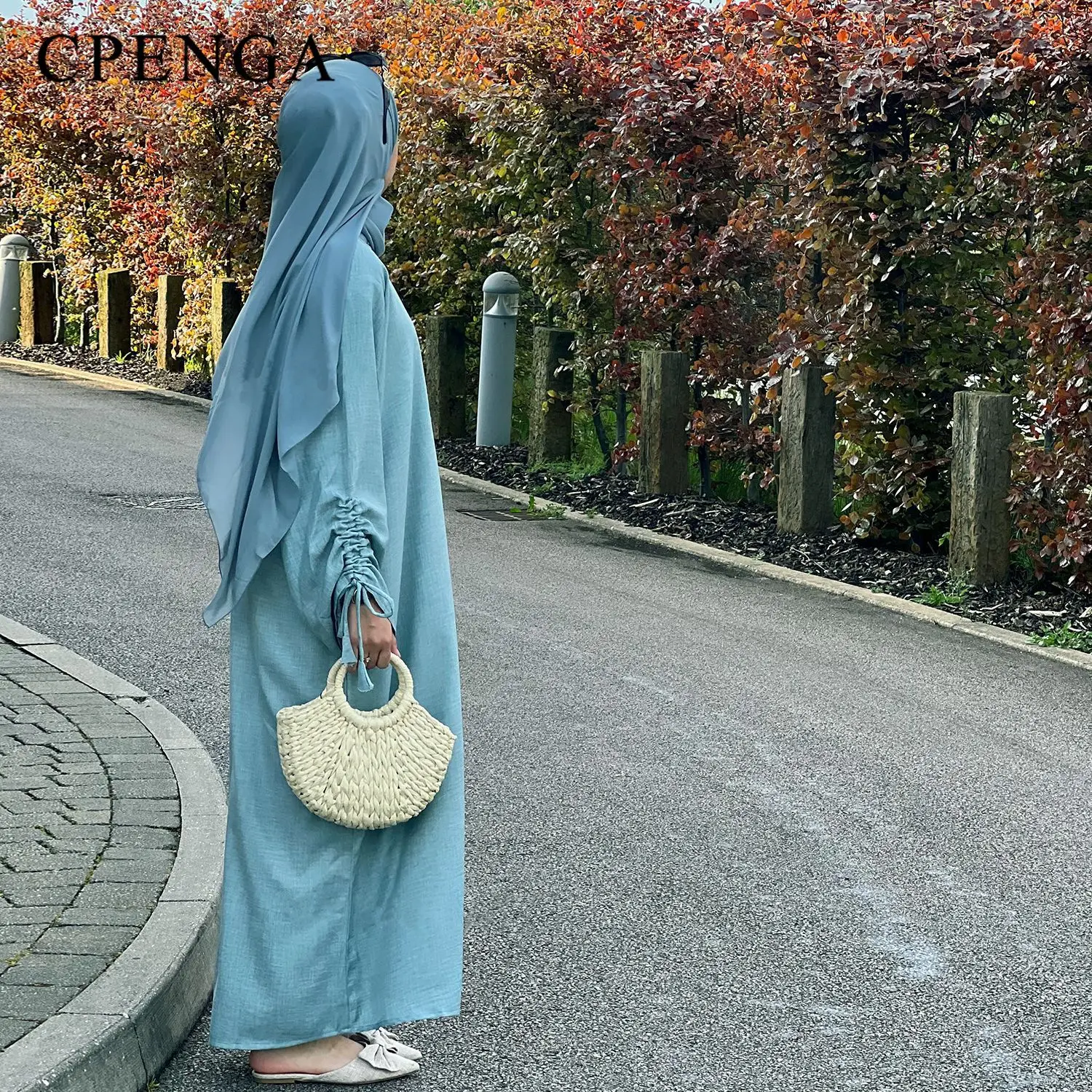 2024 Саудовская Аравия мусульманское женское скромное платье Ид Дубай простая