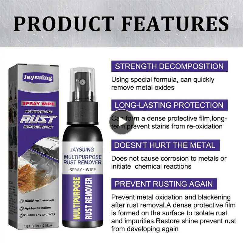 

Car Anti-rust Lubricant Multipurpose 1.58 Oz Rust Remover Spray Durable Universal Metal Rust Remover Car Clean Accessories 50ml
