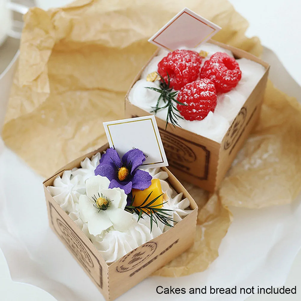 

100pcs/pack Dessert Disposable Kitchen Loaf Tools Home Brown Paper Party Moulds Mini For Baking Cake Case Bread Muffin