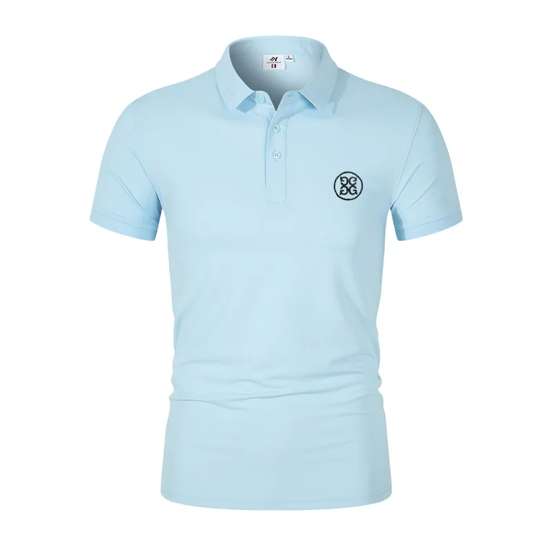 Embroidery Logo Men Shirt Summer Fashion Men's T-Shirt Polo Shirt Golf Clothing Men's Polo Shirt Top Outdoor Sports Men's Tops