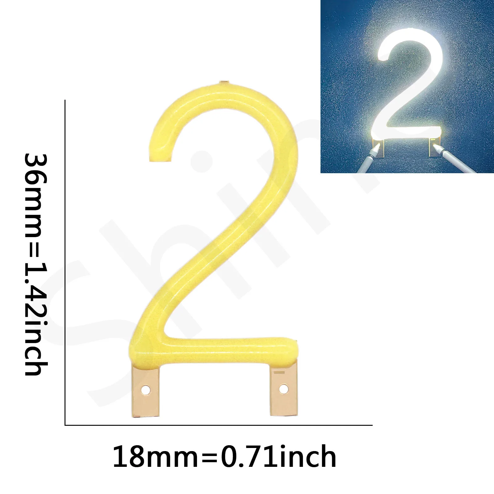 

Светодиодная нить Эдисона DT&ZM белые цифры