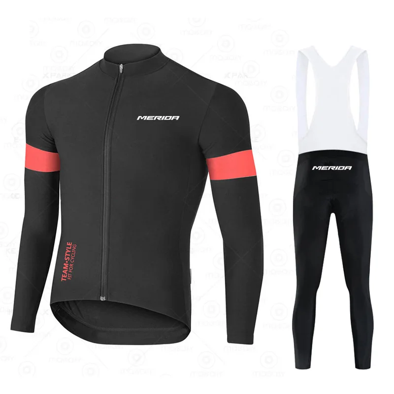 Merida Autumn Bicycle Clothing Men Breathable Long Sleeve Jersey MTB Maillot Quick Dry Road Bike Shirts Spring Pro Cycling Tops