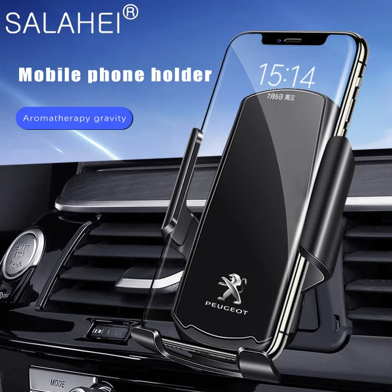 

Gravity Car Phone Holder Air Vent Clip Mount Stand Support GPS For Peugeot 206 207 208 306 307 308 508 106 107 108 2008 3008 GT