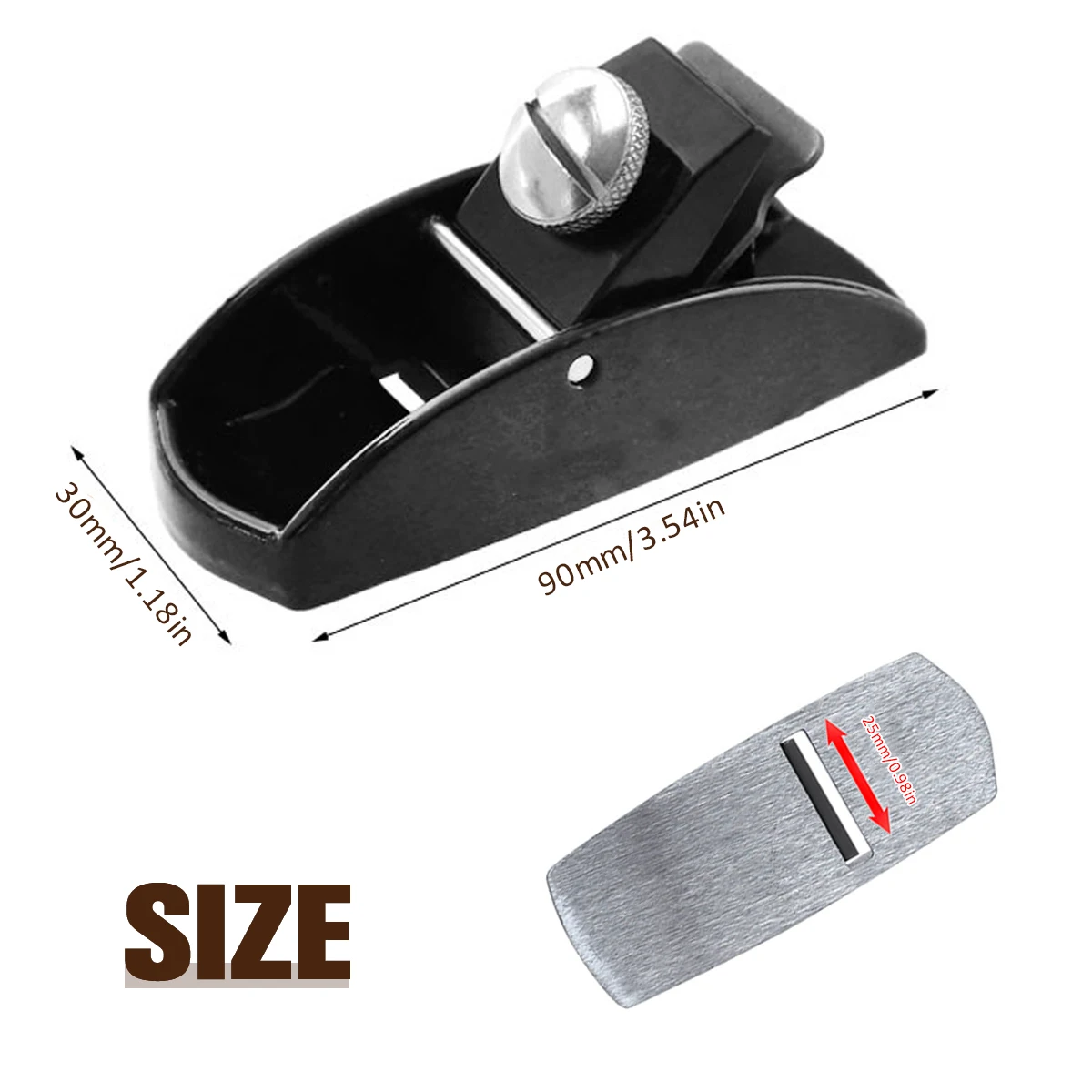 

Ручной рубанок из углеродистой стали черный