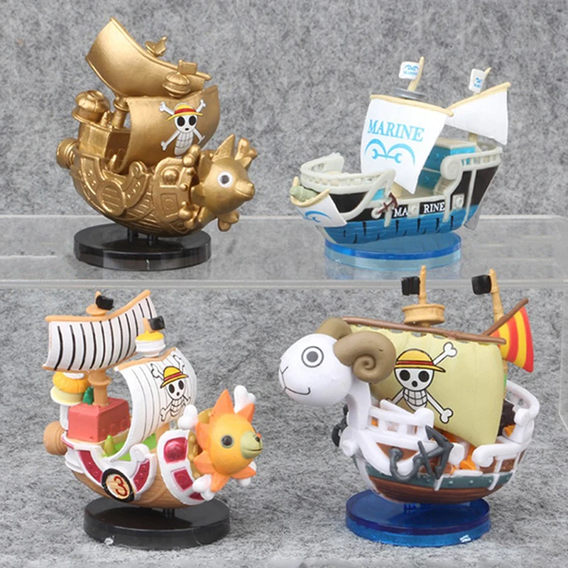 

One Piece Pirate Grand Ship Thousand Sunny Going Merry Pirates Boat Action Cartoon Figure Collectible Assembling Toy Model