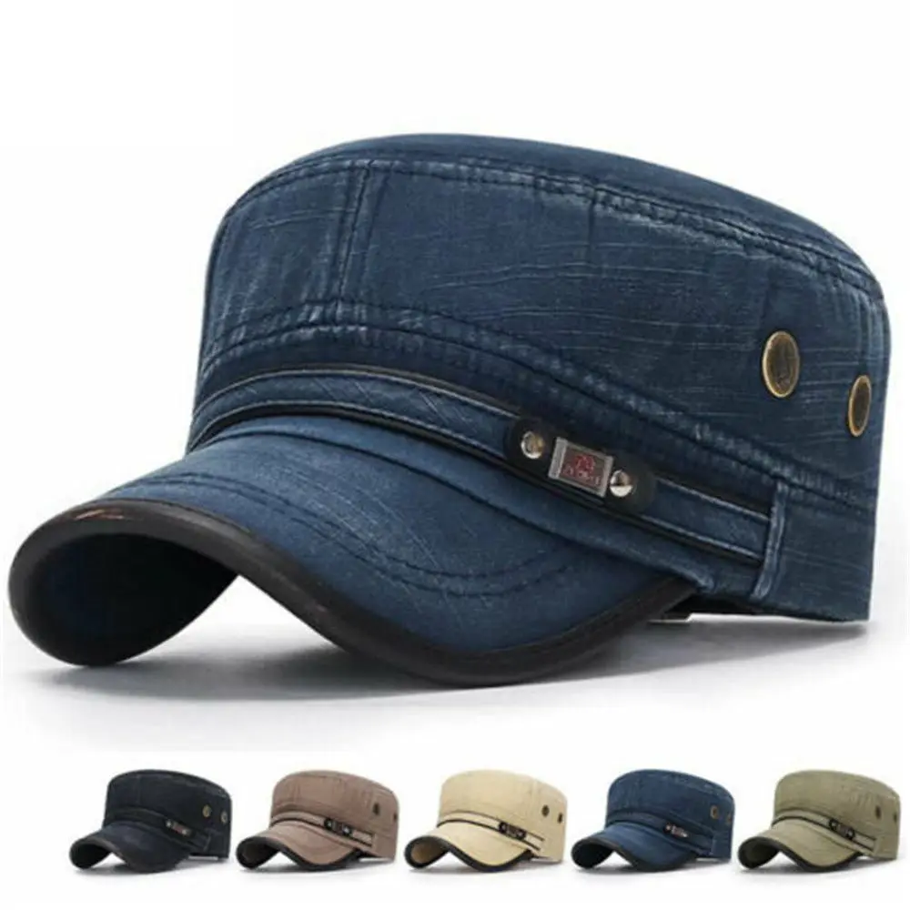 

Spring Summer Casual Adjustable Cotton Baseball Cap Sun Cap Cadet Hat Army Hat