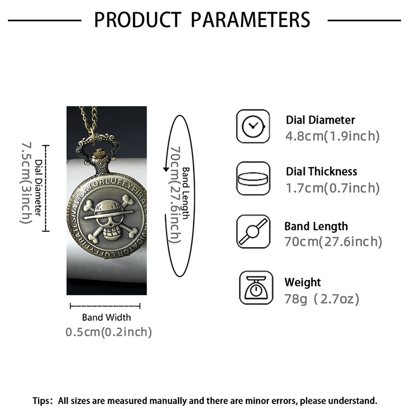 Карманные часы DEYROS Ретро Панк