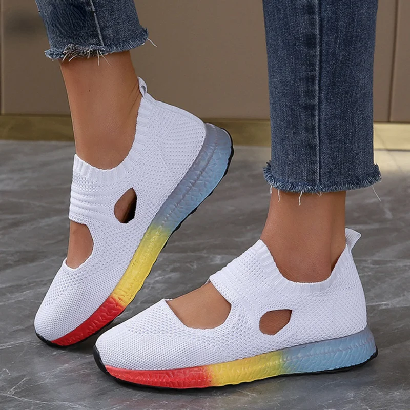 

Ladies Casual Shoes 2022 Spring/Summer Breathable Ladies Slip-On Comfort Loafers Outdoor Comfortable Everyday Women's Sneakers