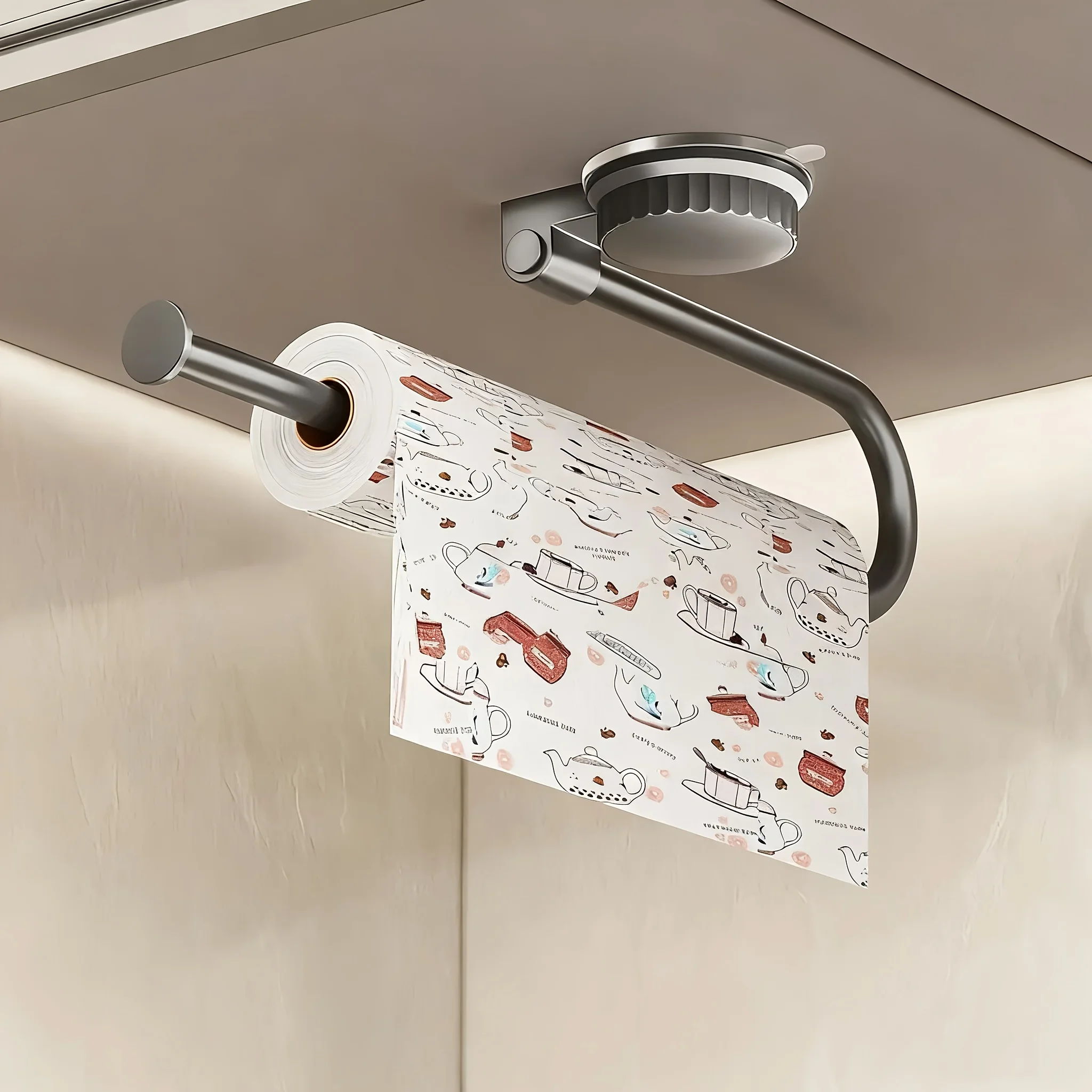 

Многофункциональный Вращающийся Держатель Для Бумажных Полотенец На Присоске, Настенный Алюминиевый Диспенсер, Без Сверления