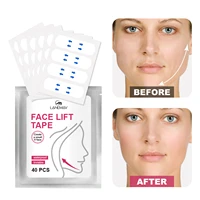 40pcs invisible thin face stickers v shape chin line sagging lift patch face anti wrinkle skin lift tapes facelifting patch