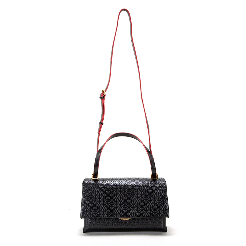 Женская сумка через плечо из натуральной кожи