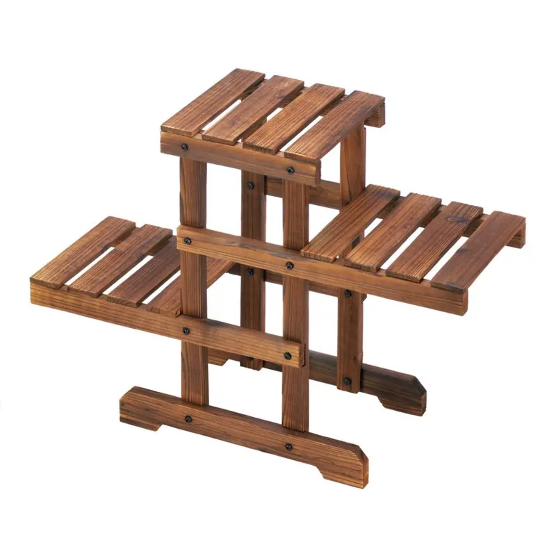 

20.25" Brown Contemporary Zigzag Pallet Outdoor