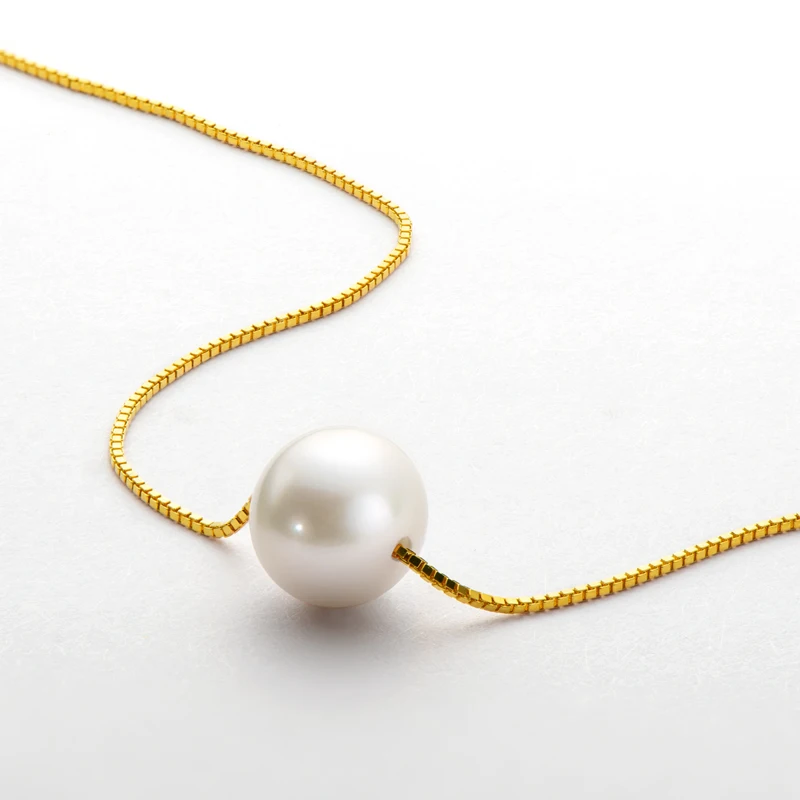 

Ожерелье из серебра 925 пробы с натуральным пресноводным жемчугом 8-8,5 мм