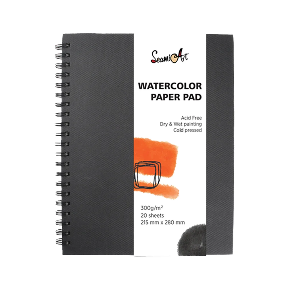 

Book Sketchbook Watercolor Paper Sketch Blank Coil Sketching Pad Students Painting Spiral Notebooks Notebook Artists Stationery