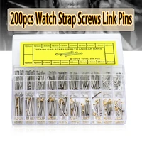 200pcs 10 28mm watch strap screws link pins kit watch band screw assortment tube friction pin clasp bracelet rivet end screw set