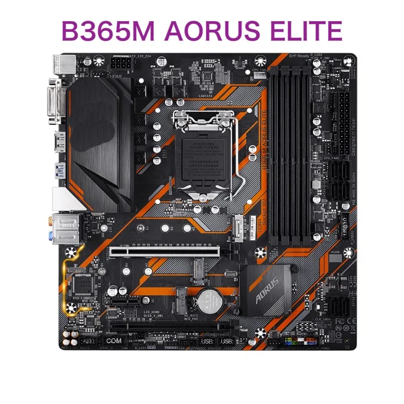 

For Gigabyte B365M AORUS ELITE Motherboard LGA 1151 DDR4 Micro ATX Mainboard 100% Tested OK Fully Work