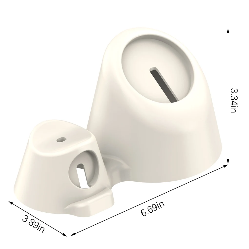 

Phone Charger Stand Silicone Anti-slip Phone Charger Holder Replacement for MagSafe White