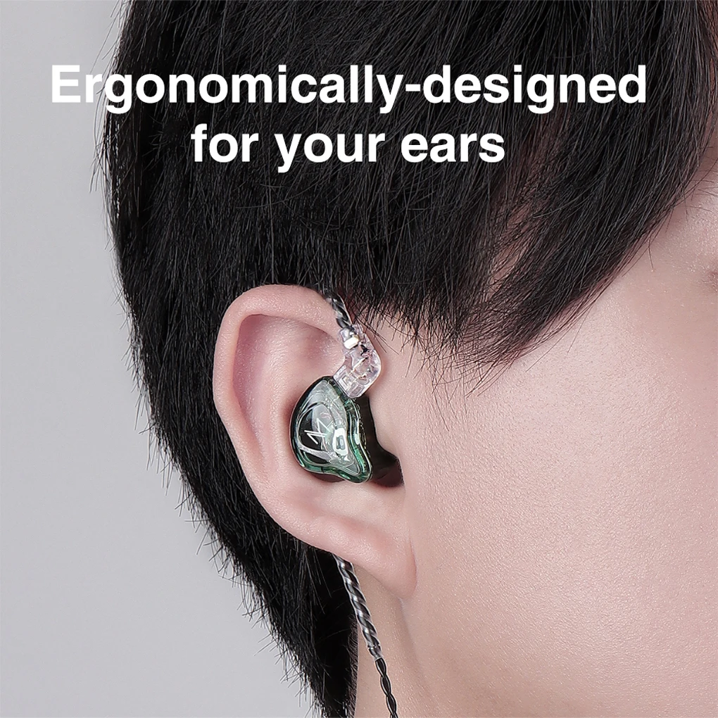 Sports In Ear Earphone Wired 3 5mm Earbud Headset Audio Ergonomic Smartphone Running Walking Jogging Green  with Mic images - 6