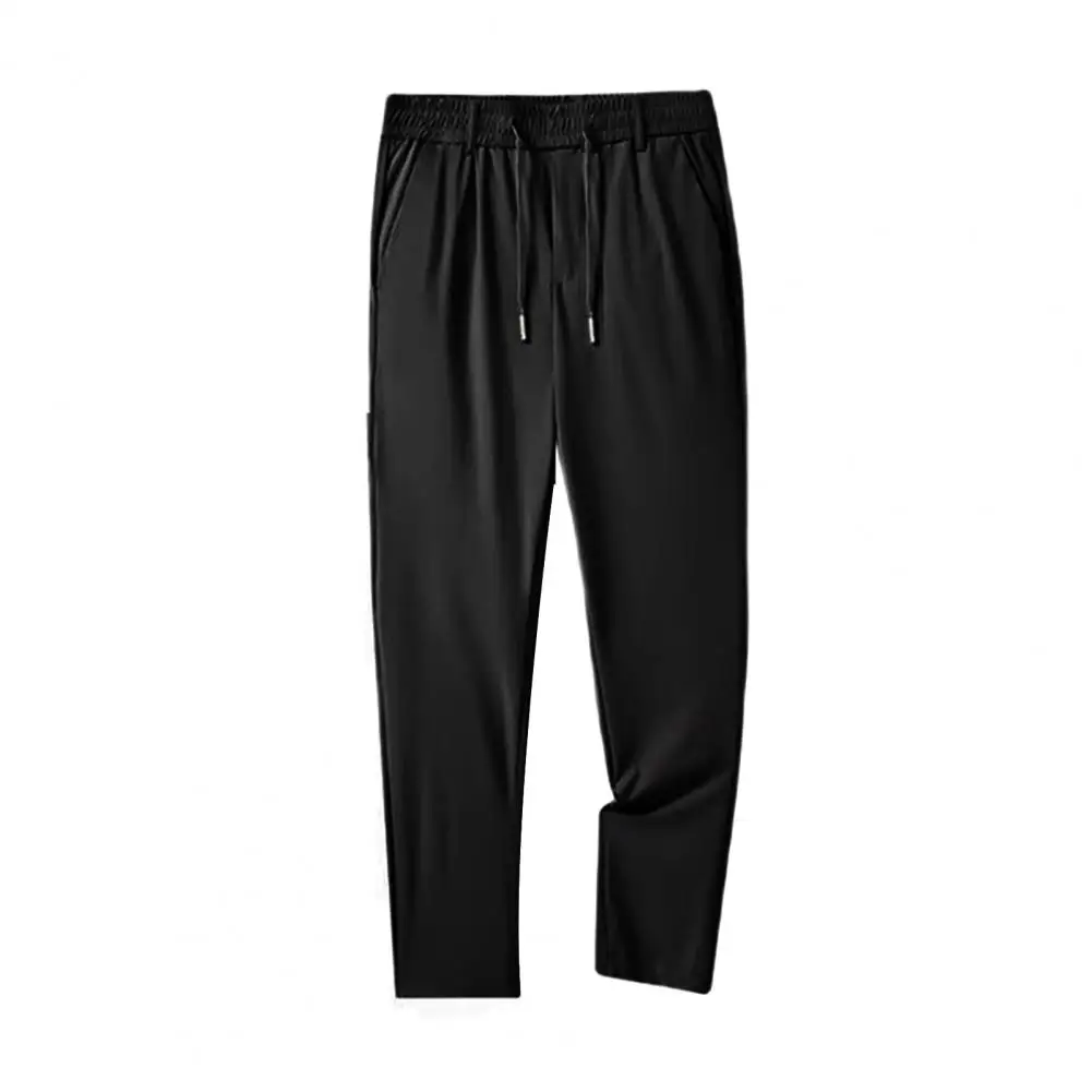 

Simple Men Pants Male Loose Summer Thin Ice Silk Pants Running Pants Mid-Rise
