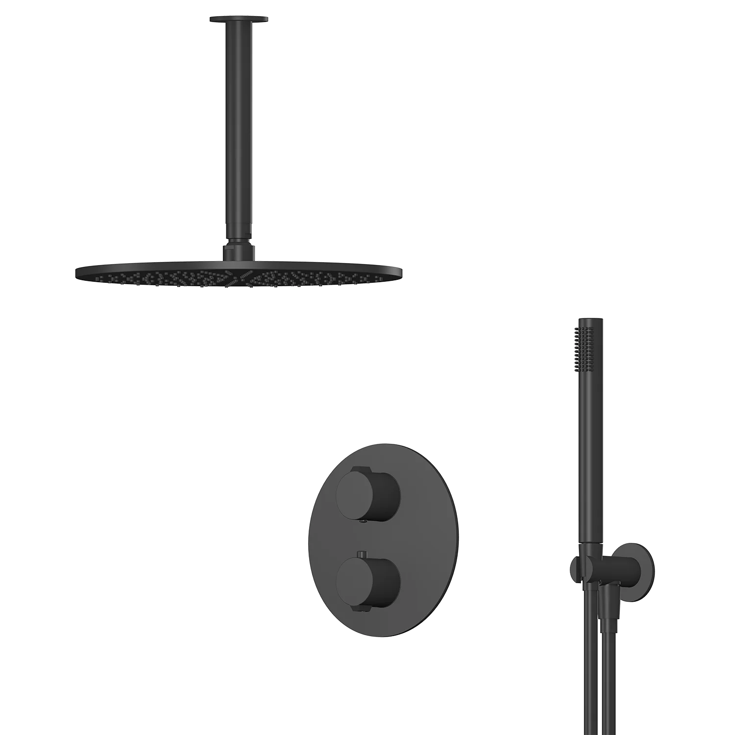 

Full Brass showers bathroom luxury indoor thermostat faucet ceiling head shower