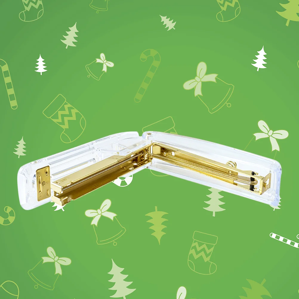

Transparent Plastic Stapler Clear Book Stitcher Office Stapler Household Stapler