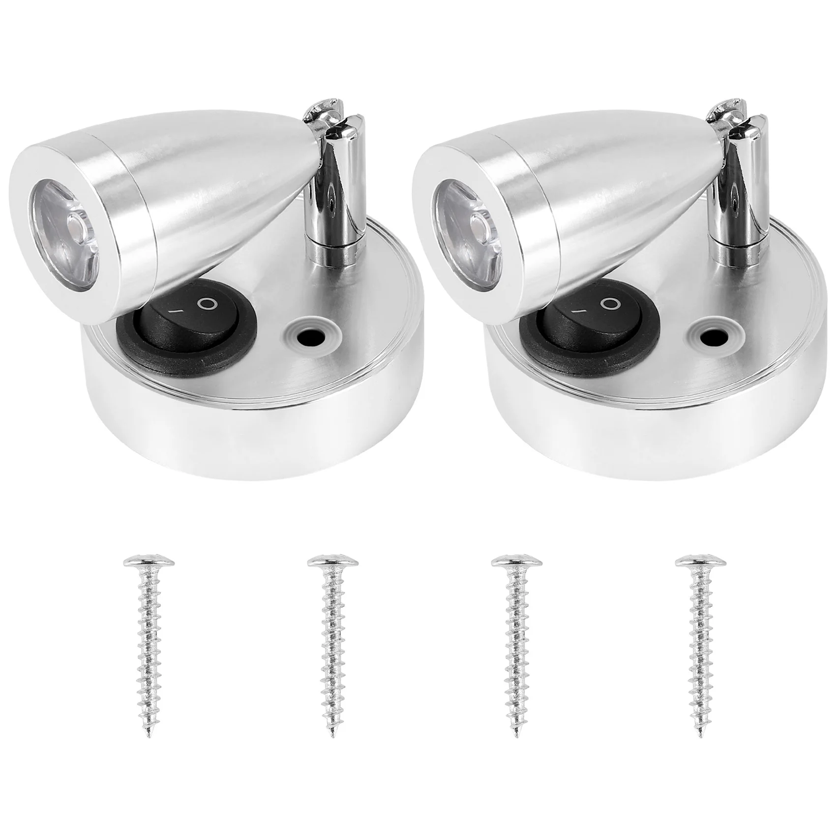 

2Pcs 12V Rv Reading Light 3000K Home Warm Wall Light Led Yacht Spotlight for Rv,Yacht,Home Wall