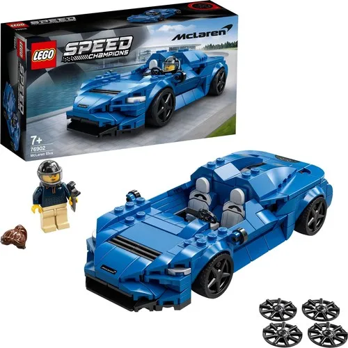 Оригинальный Конструктор LEGO 76902 скоростные чемпионы Elva для детей креативный строительный игровой набор 263 шт. для детей + 7 лет подарок для ма...