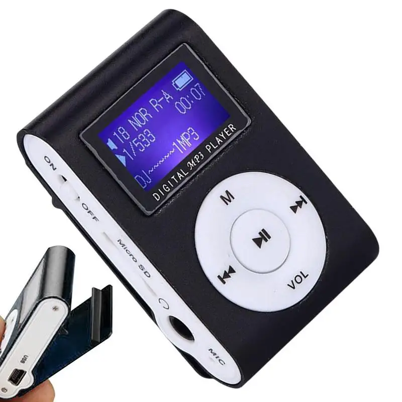 Мини MP3-плеер с ЖК-экраном, портативный музыкальный медиа-плеер с ...