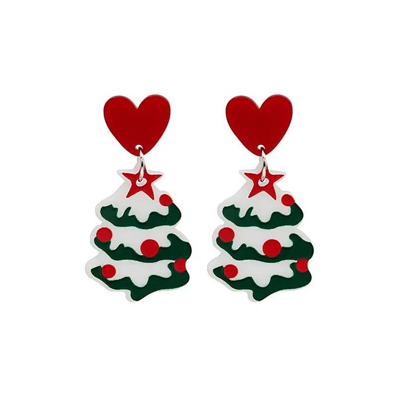 

Creative Christmas Trees Dangle Earrings for Women Snowflake Socks Bells Earring Party Jewelry Girls Christmas Gifts 2022 New