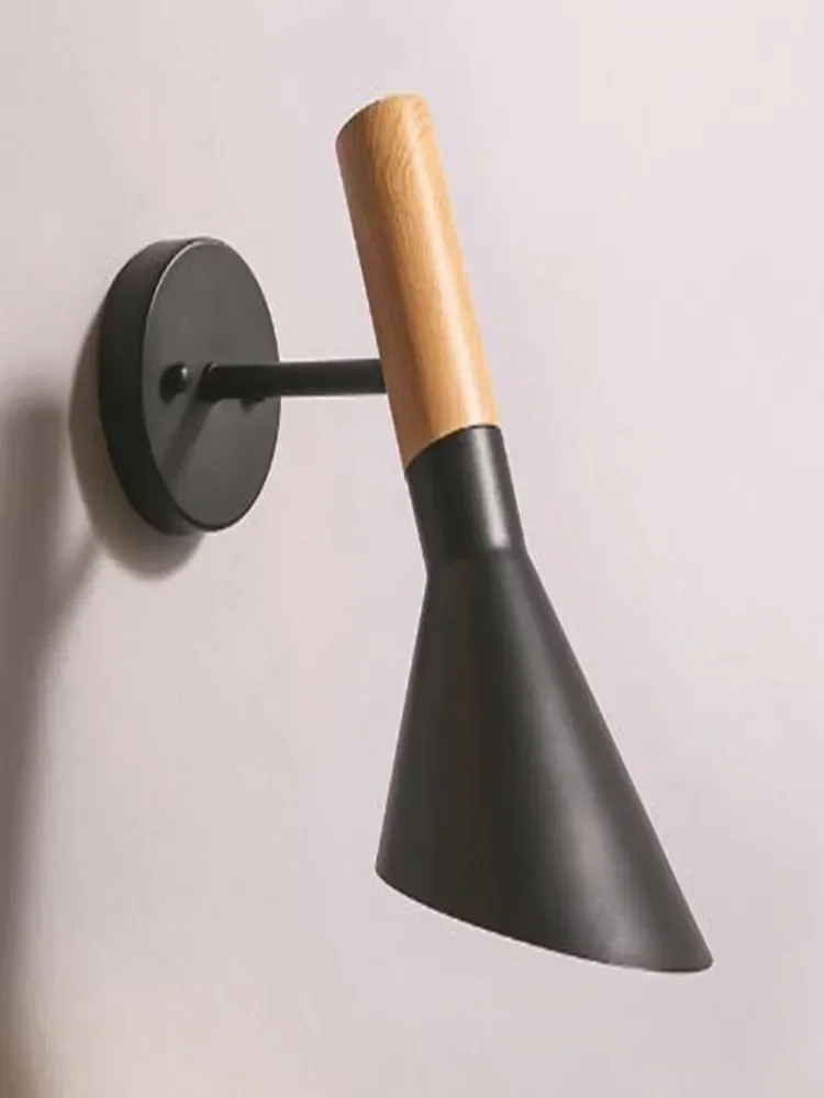 Реплика Modern Vintage Arne Jacobsen дерево LIKE Настенные светильники Creative AJ железная лампа