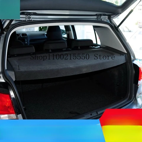 Чехлы на багажник автомобиля для Volkswagen Golf 6 2010-2013, флокированные водонепроницаемые занавески для багажа, аксессуары для багажа