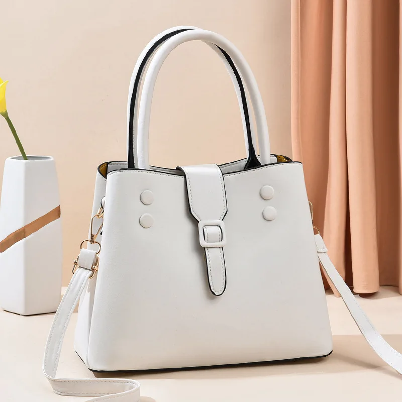 

[Luxury Women's Bag] Bucket Bag Women's 2022 Summer New Fashion One-shoulder Messenger Bag Simple Solid Color Handbag