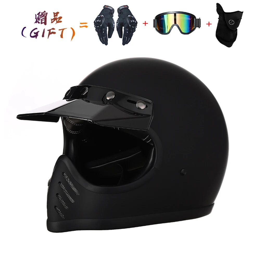 

Мотоциклетный шлем в ретро стиле из стекловолокна, винтажные каски для езды на мотоцикле и улице, подарок для мужчин и женщин, в горошек