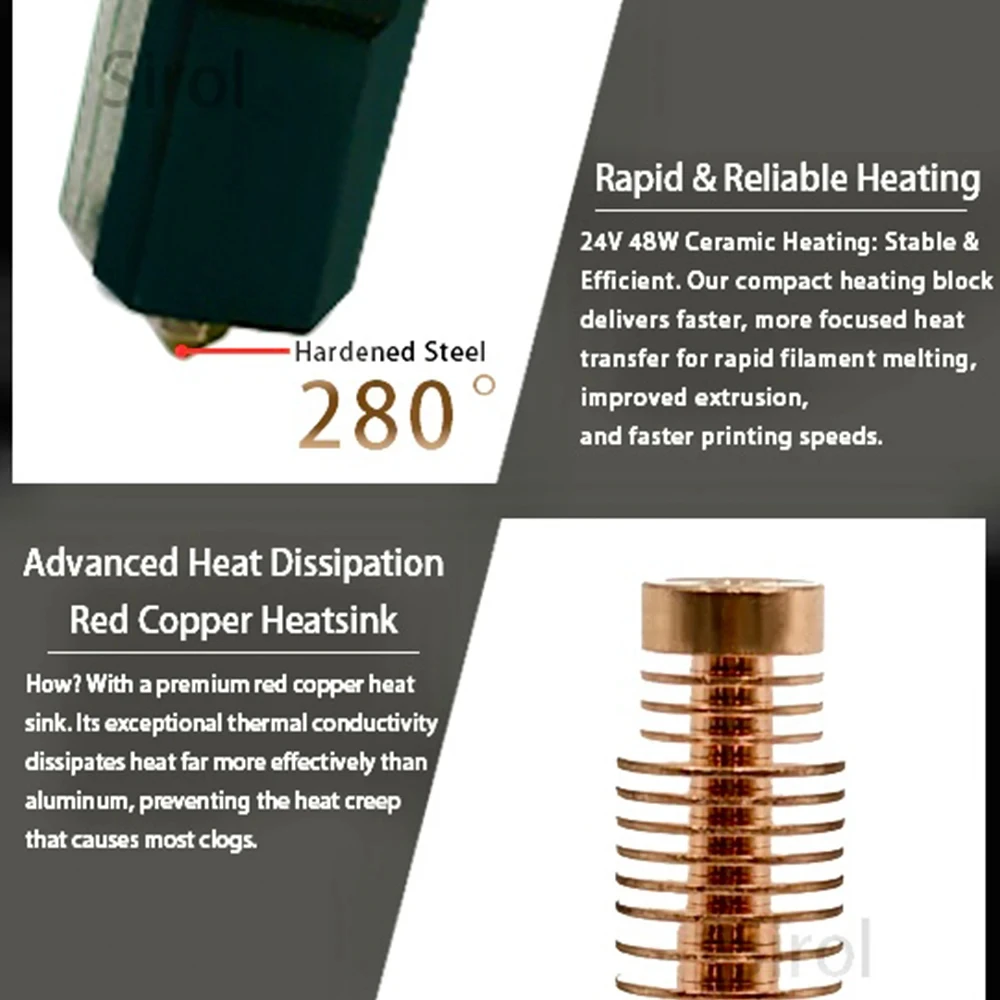 Фото Для Flashforge Adventurer 5M/5M pro комплект насадок, обновленная печатная головка Hotend, быстросъемная насадка, комплект насадок из твердой стали №1