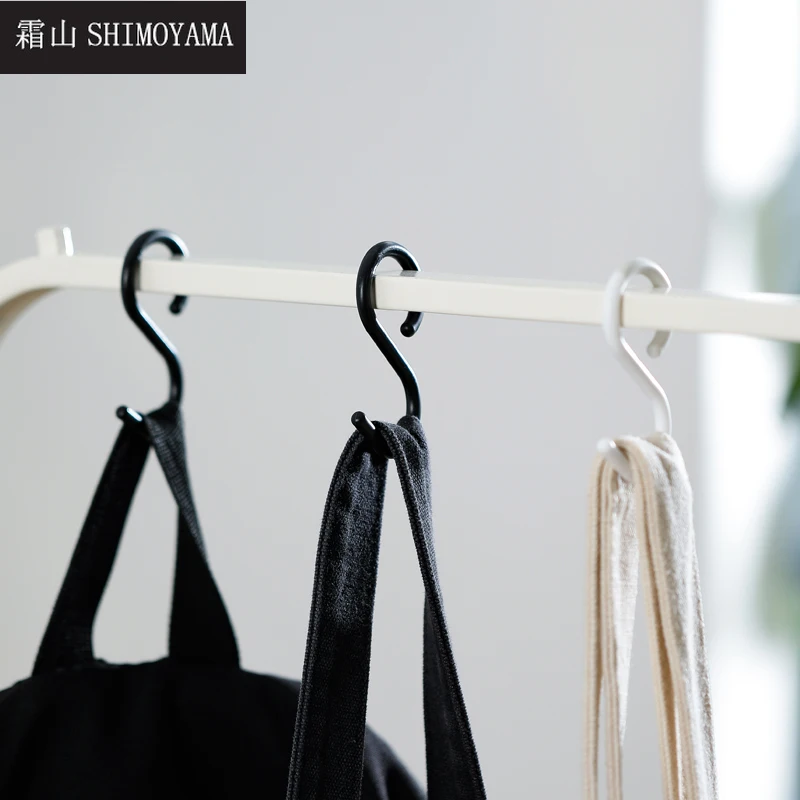 

SHIMOYAMA 6/9pcs S-Shape Hook Plastic Multi-function Kitchen Bedroom Railing S Hanging Hanger Hook Clasp Storage Organizer Tool