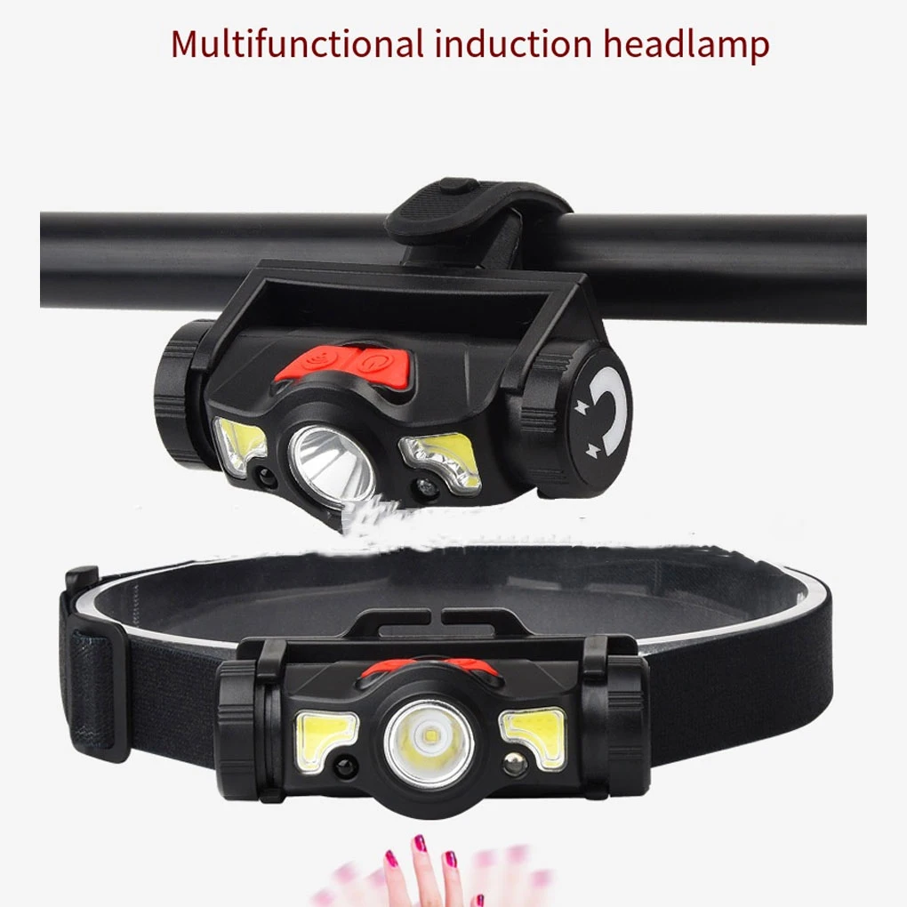 

LED Headlight Professional Head-mounted Lamps Waterproof Rechargeable Headlamp Lighting Equipment Body Sensor Lights