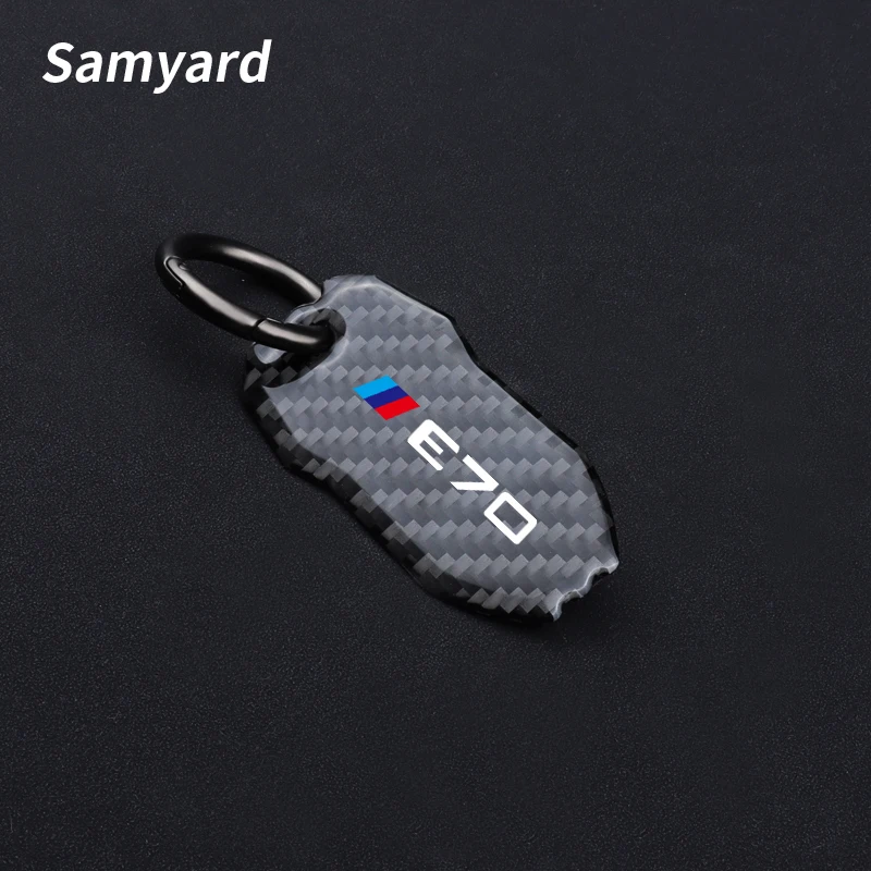 

For Bwm E60 E61 E70 E71 E83 E87 E90 E91 E92 X1 X3 X5 X6 Carbon Fiber Car Keychain Key Rings Car Accessories