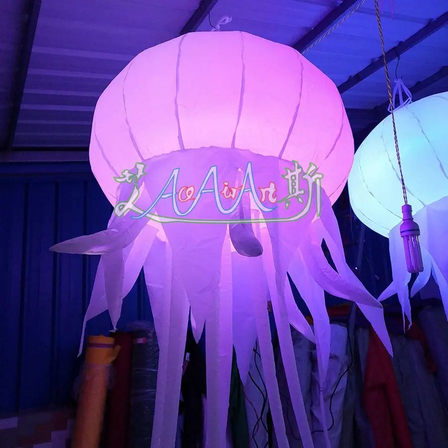 

Popular Sale 3m H Vivid Inflatable LED Jellyfish Illuminating Acalephe Jellyfish Model For Party Decoration or exhibition