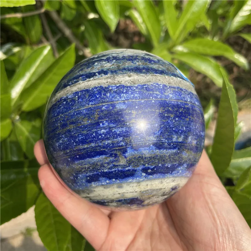 

1pcs Lapis Lazuli Crystal Ball Blue Quartz Decoration Home Reiki Ore Energy Stone Healing Mineral Handwork Fengshui DIY Gif