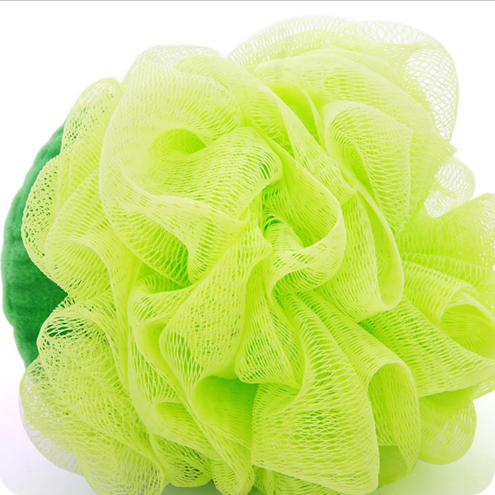 2 шт. цвета в форме фруктов шарик для ванны сетчатый губчатый пуф душа (клубника и