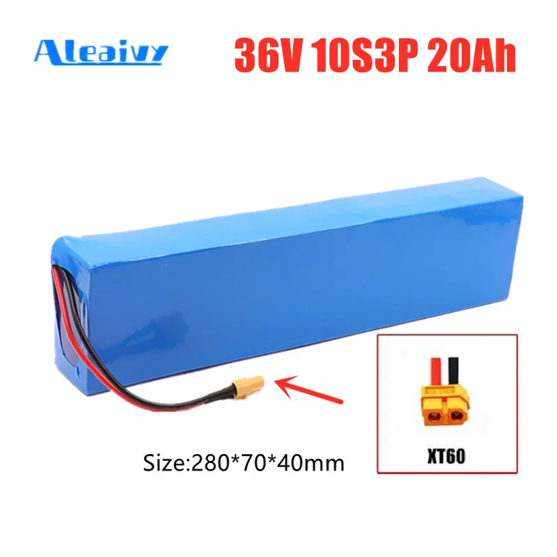

Аккумулятор 36 В 10S3P 20Ah 42V 18650 комплект литий-ионный батарей, аккумулятор для электровелосипеда, электрического автомобиля, велосипеда, скутера с 20A BMS 350W 500W