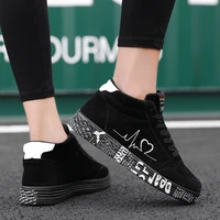 skateboard shoes spring autumn walking casual sneakers black red flat lace up sneakers footwear size 35 44