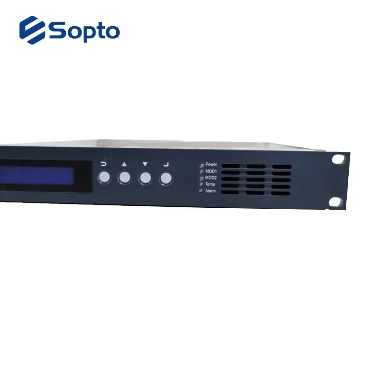 Оптический передатчик Sopto 1550 нм CATV с прямой модуляцией 7 дБм 220 В переменного тока