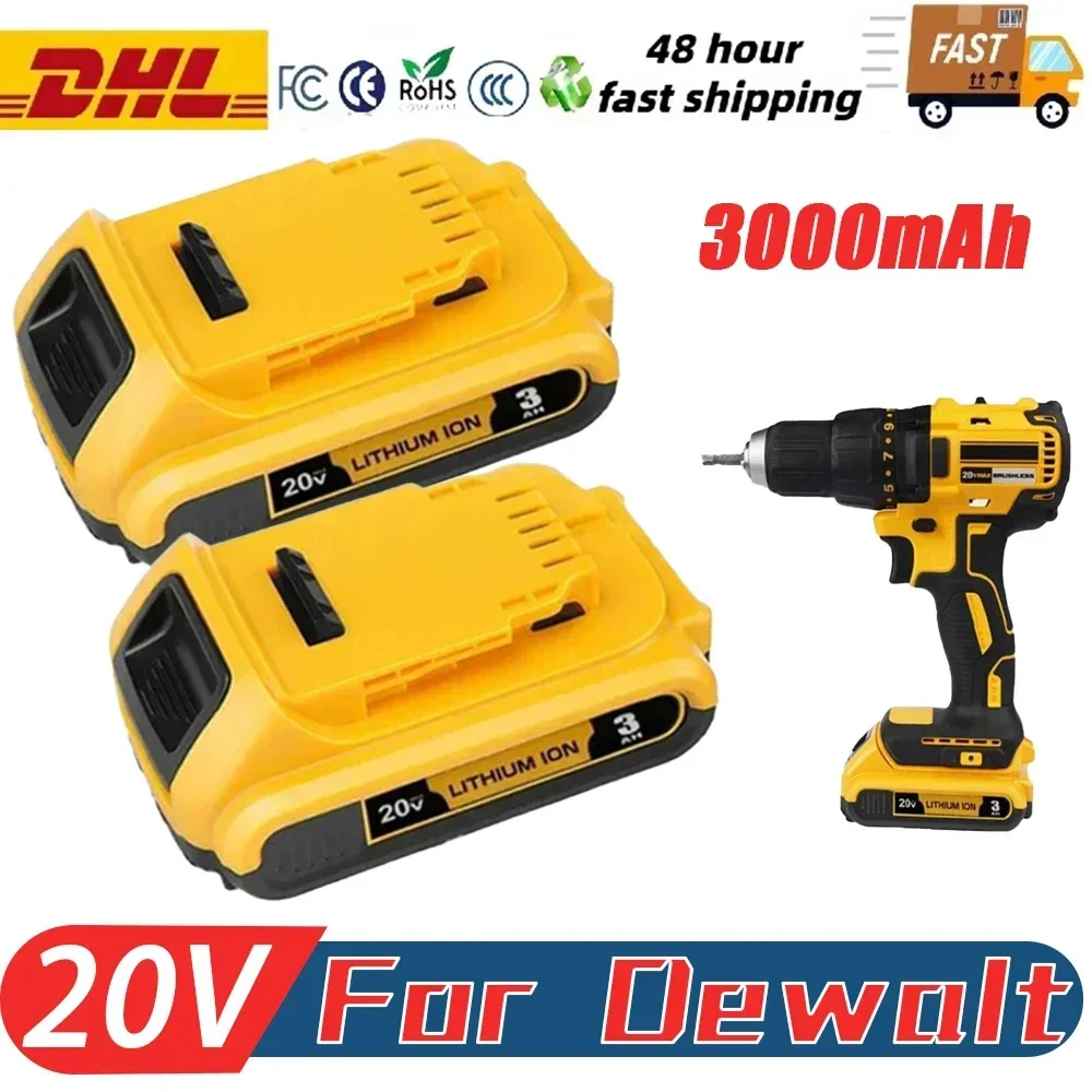 20 В аккумуляторы 3 0 Ач DCB203 литий-ионный аккумулятор для Dewalt Max Tools DCB205 DCB206 DCB200 DCB182