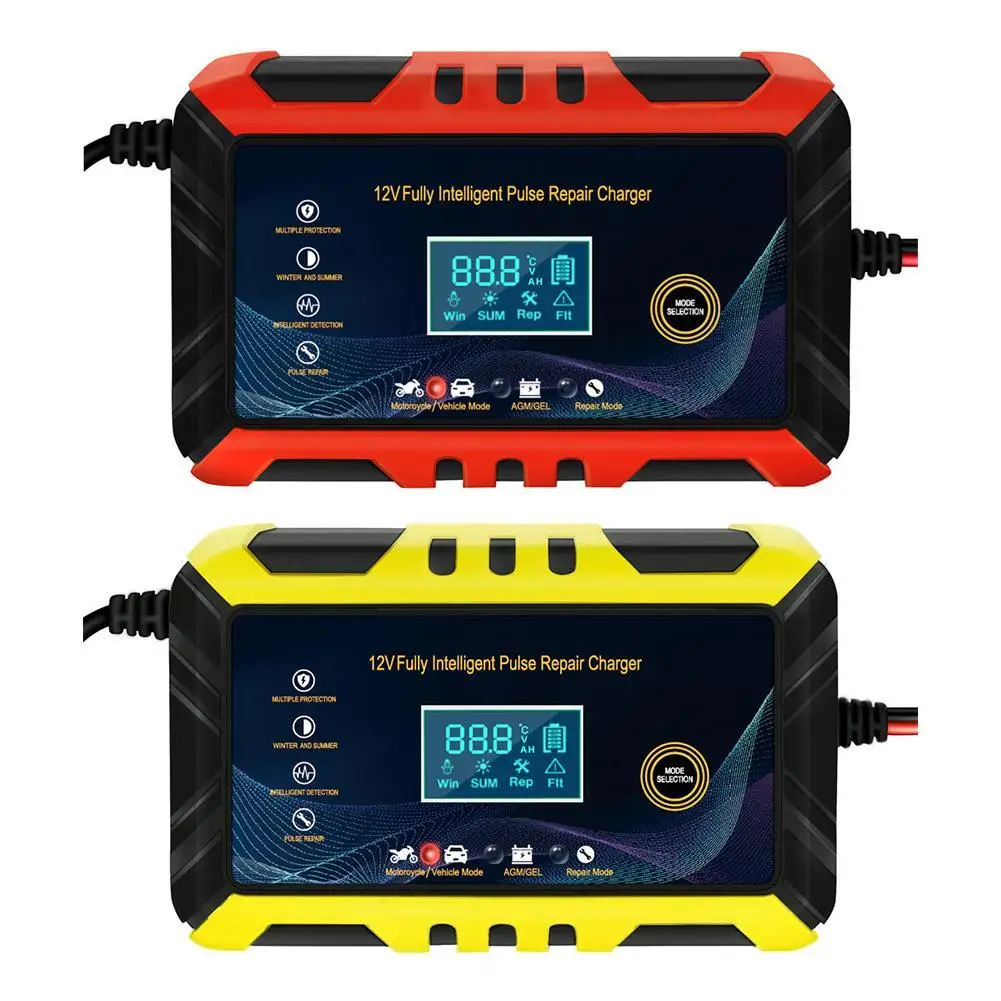 

Digital Car Battery Charger Fully Automatic Repair Charge For Car Motorcycle SUV Stea Battery Charger 6A 12V Fully Automatic