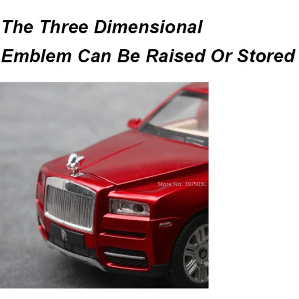 1:24 сплав Rolls-Royce Cullinan SUV игрушечный миниатюрный автомобиль модель литья под