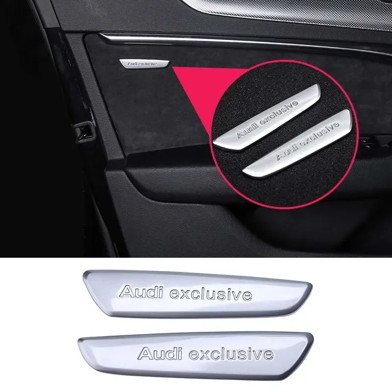 Металлический цинковый сплав для Audi Exclusiver Автомобильные наклейки Sline A3 A4 A5 A6 Q3 Q5 Q7