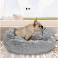 square dog cat bed with side cover medium large sofa plush kennel winter warm puppy mat nest soft house non slip basket cushion