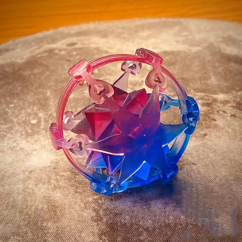 Hot Genshin Impact Card Draw Props Handmade 3D Multicolor Starry Sky Primogem Intertwined Fate Resin Ornament Cosplay Fans Gifts
